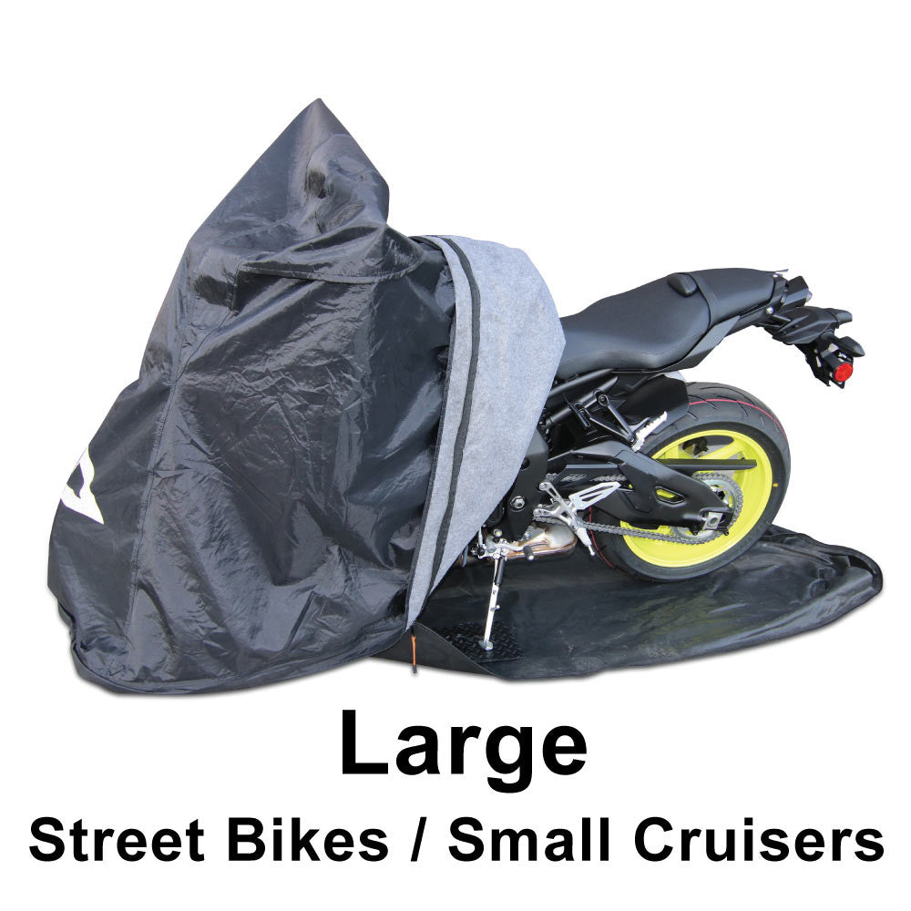 motorcycle tarp Large Totally Enclosed Motorcycle Cover sport bikes, small cruisers