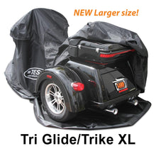 Load image into Gallery viewer, The new TES Trike XL is made to fit aftermarket conversion trikes that net out to be larger than the &quot;Harley Davidson TriGlide&quot;. 