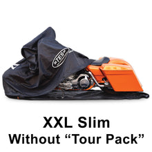 Load image into Gallery viewer, XXL-Slim for extra large cruisers &quot;without&quot; a center rear tourpack. Fits models like the Harley Davidson Streetglide