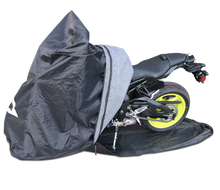 Load image into Gallery viewer, Large TES Cover for Sport bikes and smaller cruisers. Fully Enclosed Motorcycle Cover. 