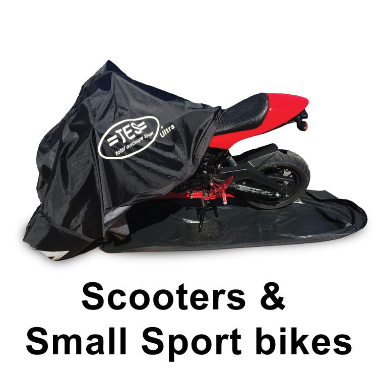 Medium Enclosed Motorcycle Cover fits Scooters & Small Bikes