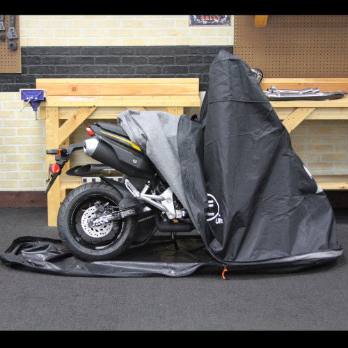 Honda Grom in a TES Cover size: Medium Partially Covered