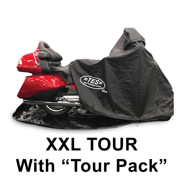 XXL-Tour Enclosed Motorcycle Cover Large Touring W/Tour Pack